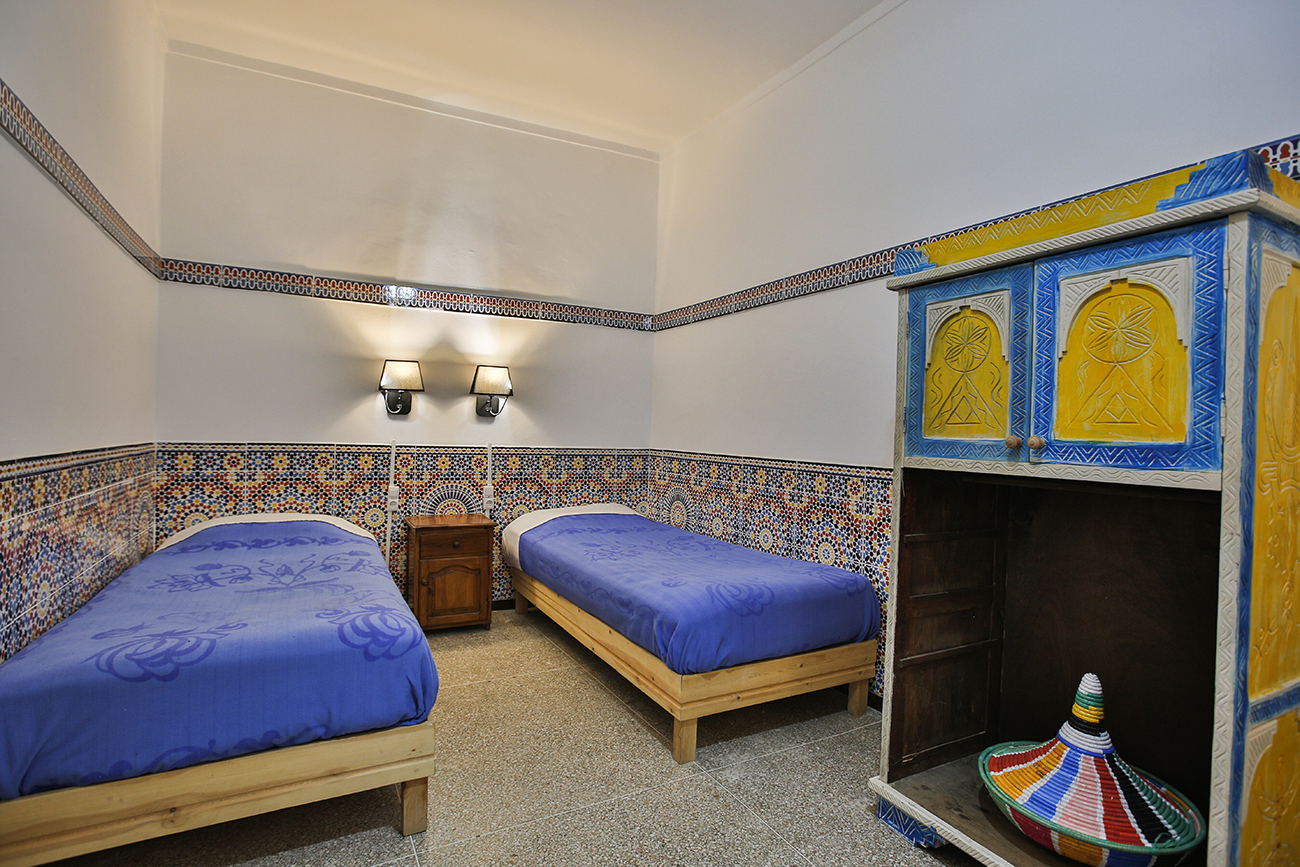 Twin Bed Room in Morocco