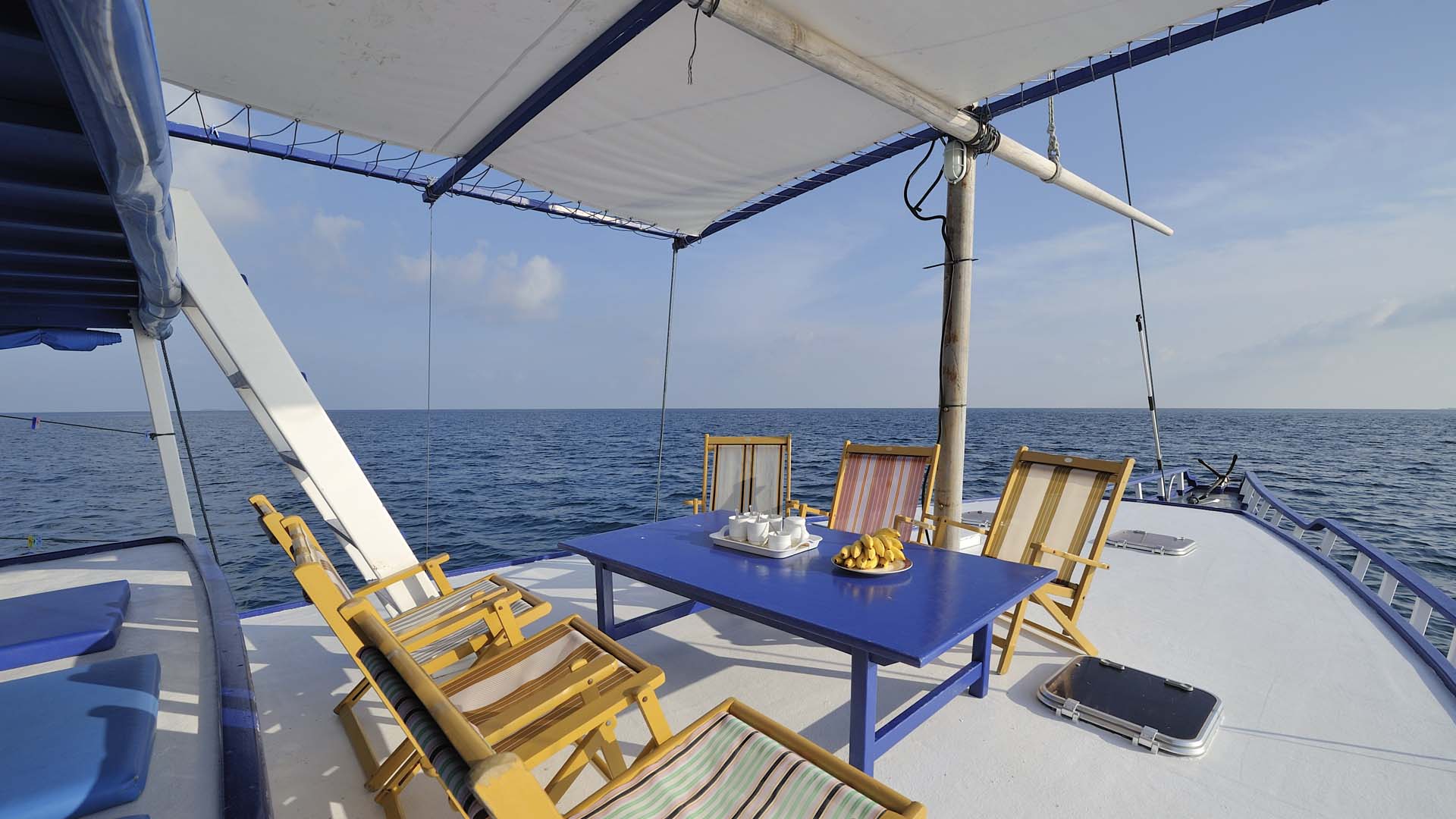 Time for a drink on the Sea Coral Surf Charter