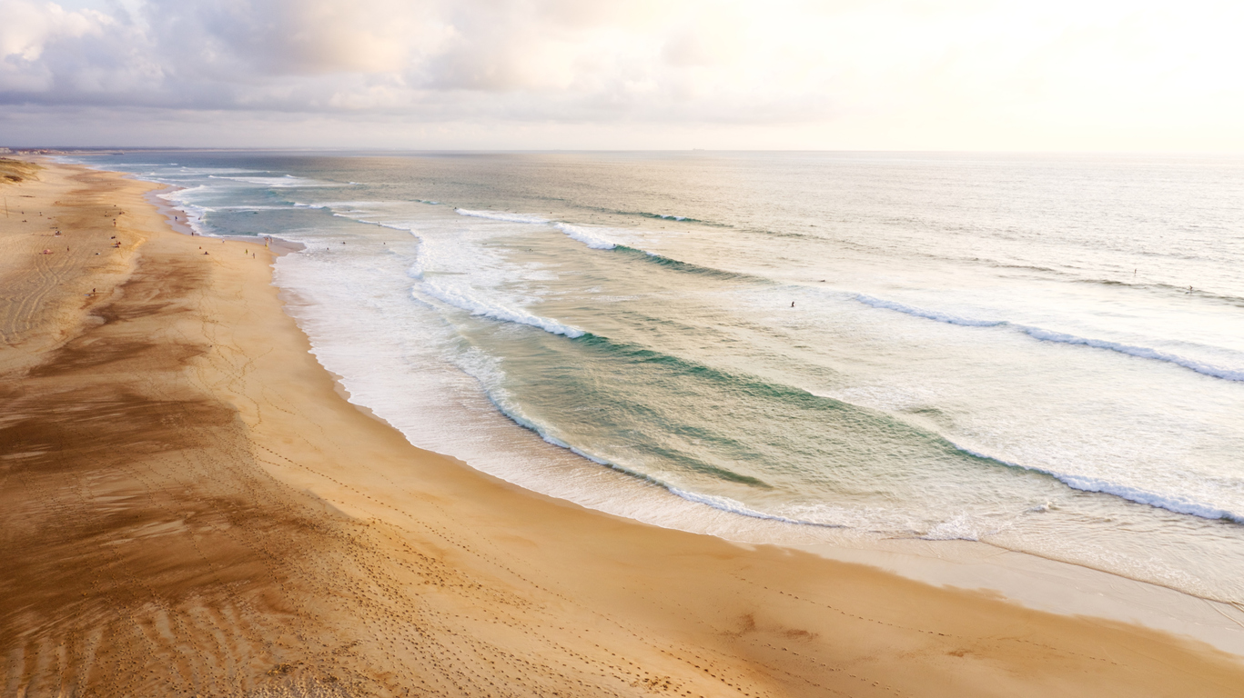 Surfing in Hossegor, France