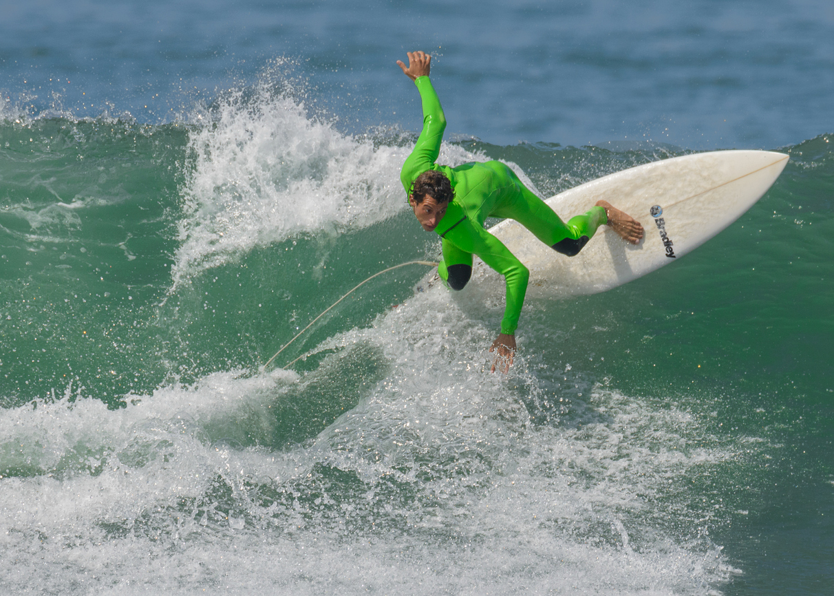 Surfing at Lower Trestles in California