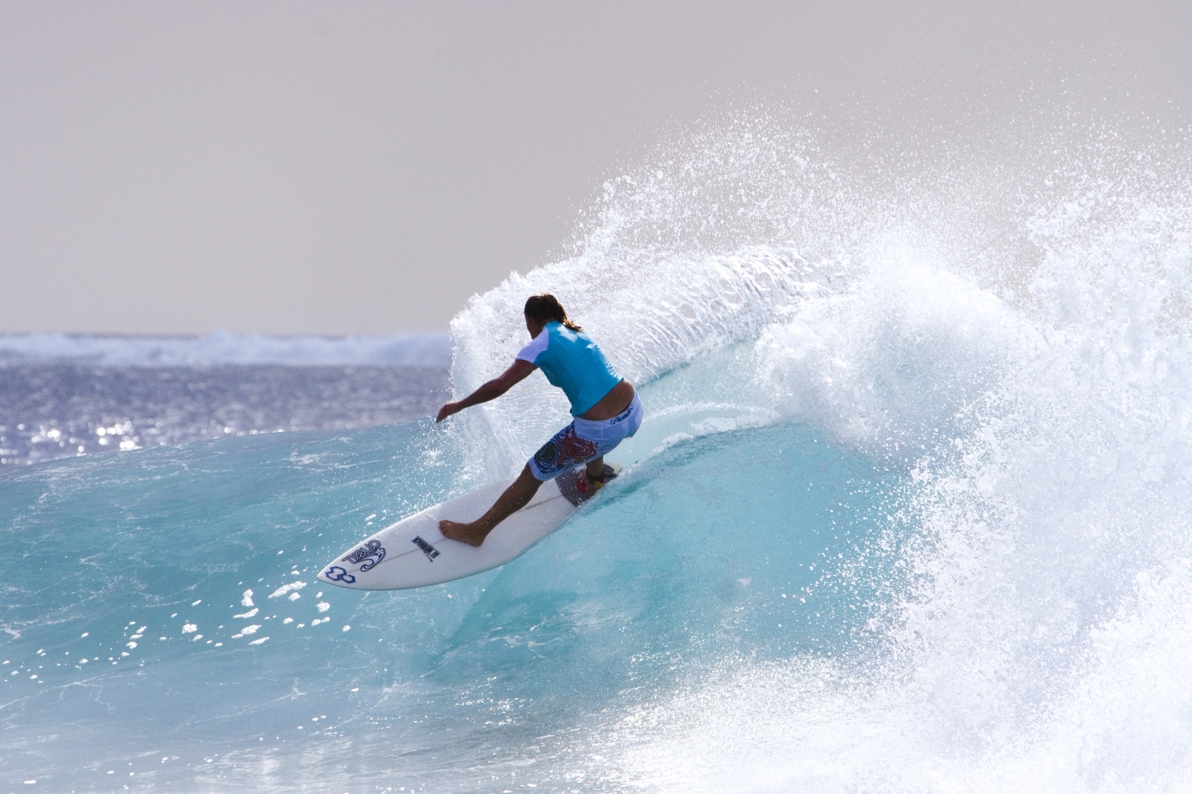 Surfing in the Maldives
