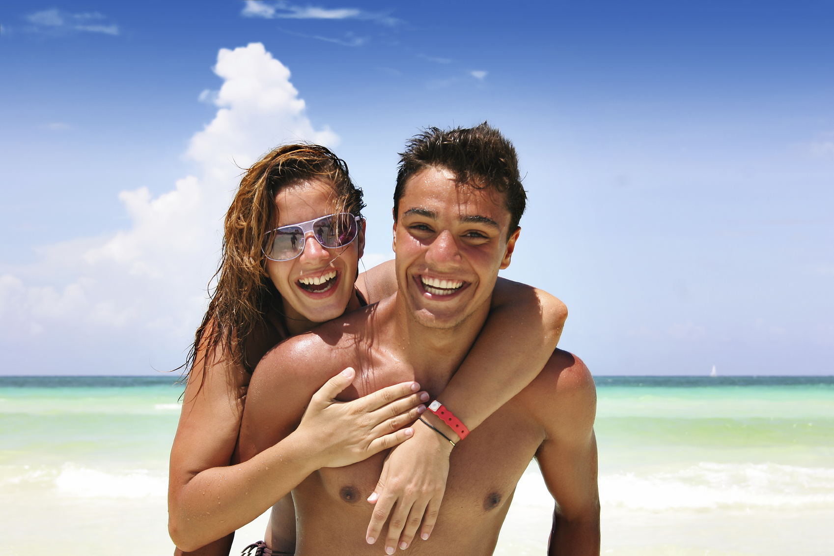 Surf Couple in Paradise