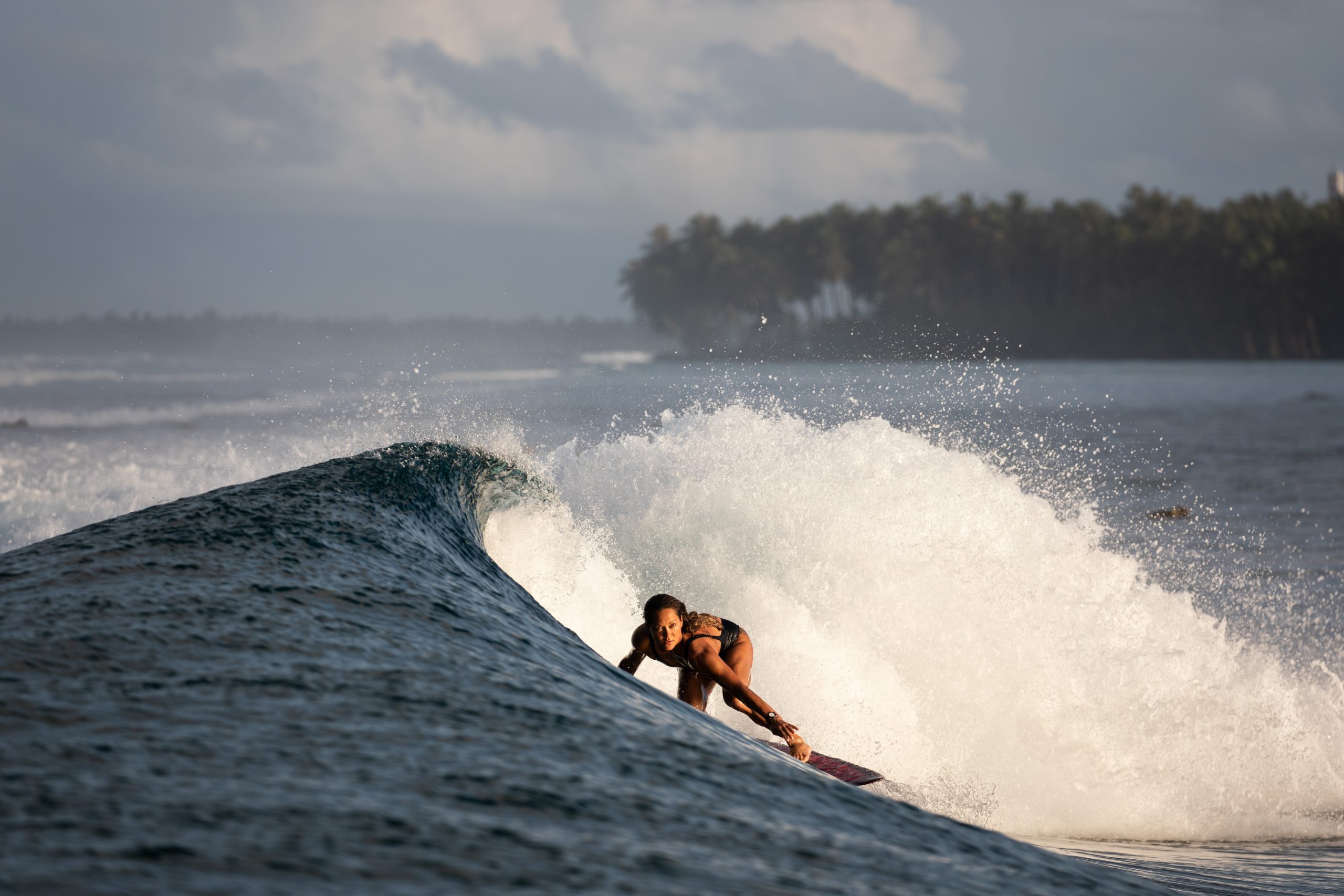Surfing at the Maldives Resort