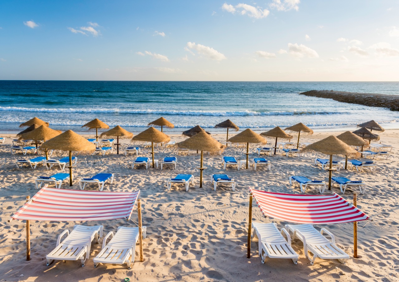 Praia Beach with Sun Beds
