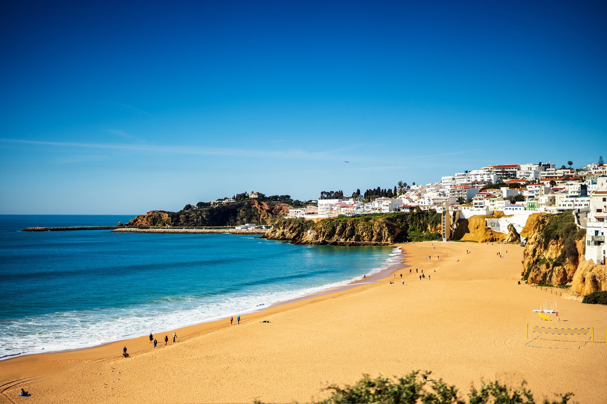 Surf-beach-at-Albufeira-Algarve-Portugal