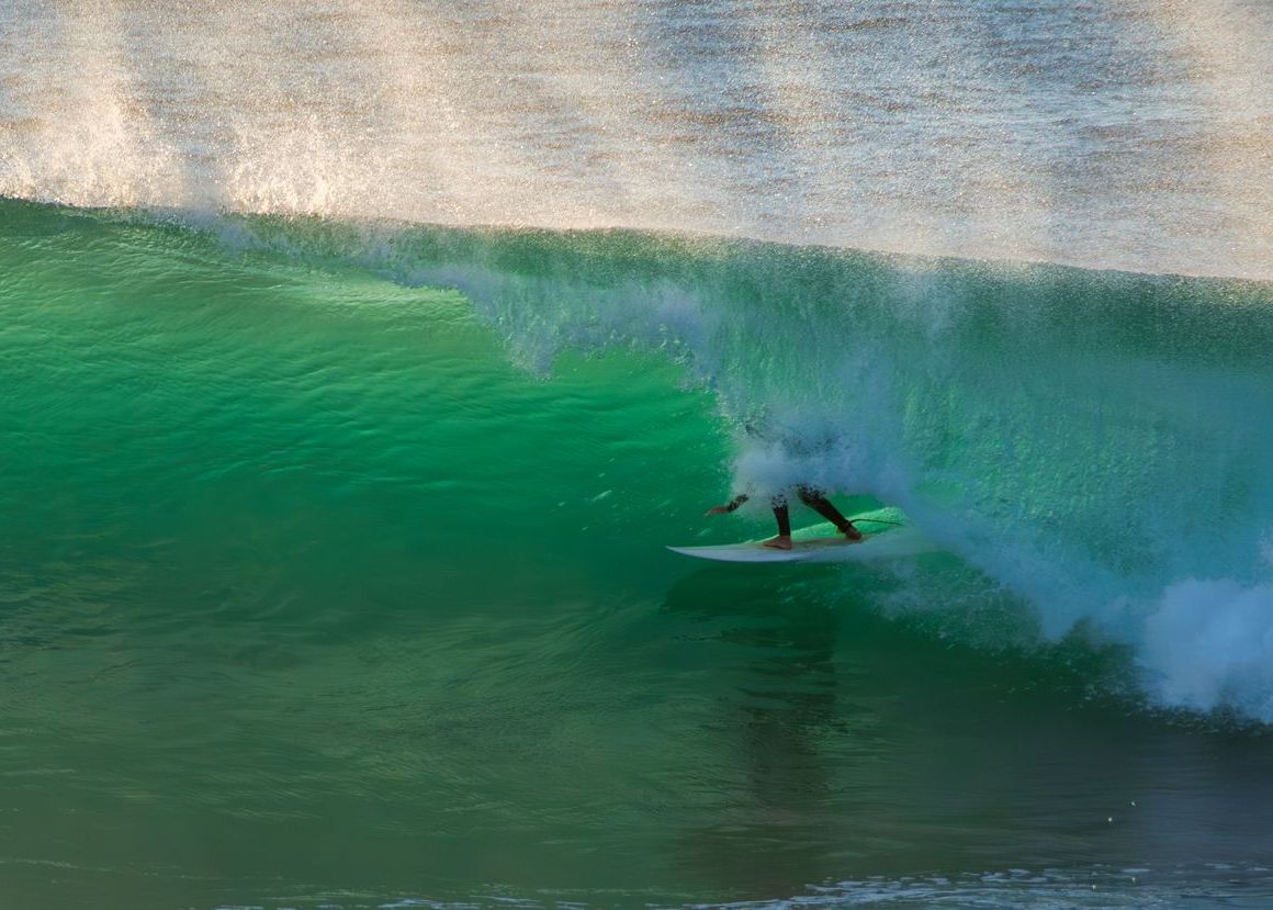 Getting Tubed deep in Carcavelos