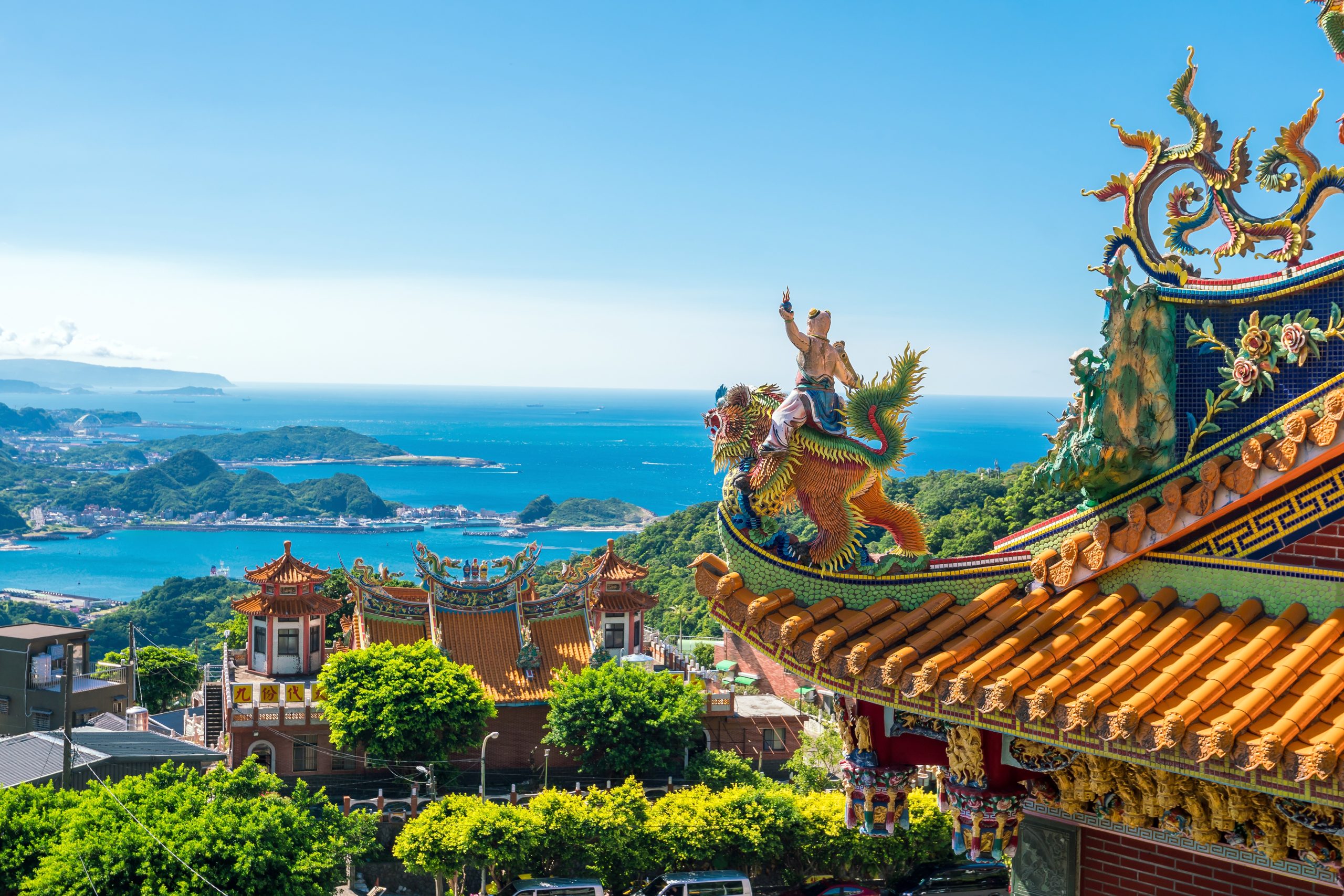 Temple-at-Jiufen-Old-Street-in-Taipei
